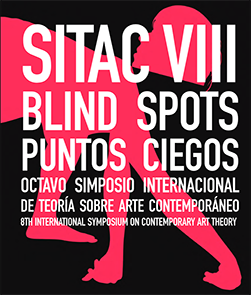 Portada del libro Puntos Ciegos/ Blind Spots. Memorias del Simposio Internacional de Teoría del Arte Contemporáneo SITAC VIII